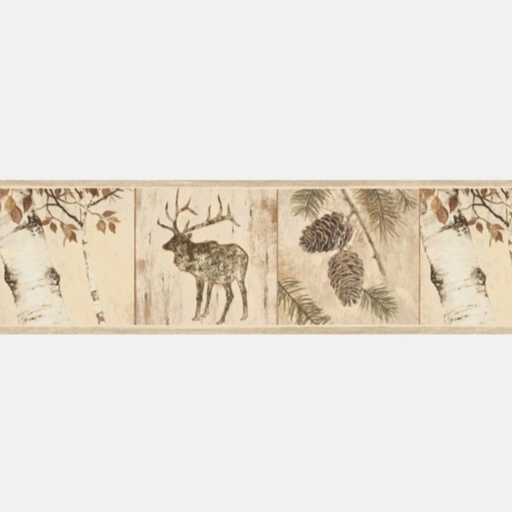 Wallpaper Border Tarpon Birch Wildlife